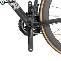 Vélo de route en fibre de carbone 700c, 105 R7000, 11 vitesses, frein V, roues en carbone de 50 mm, vélo de course