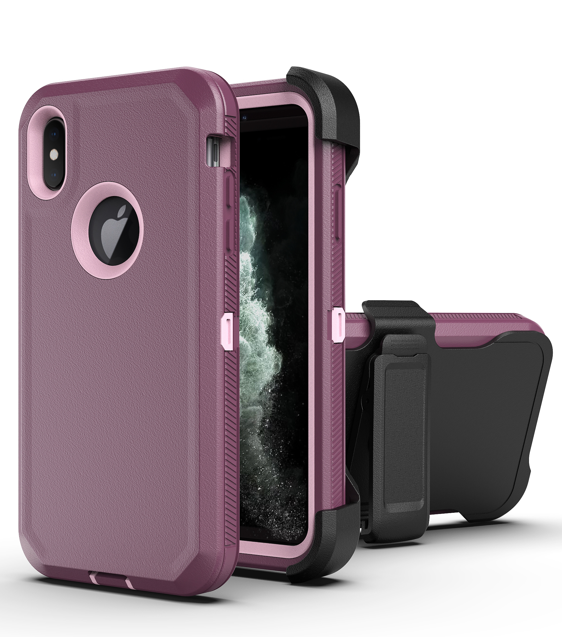 Purple + pink