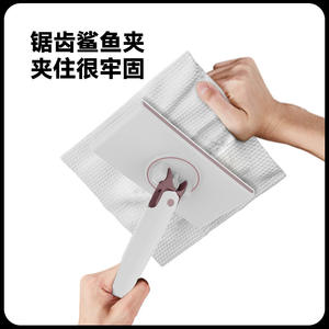 Mini mopa con clip automático para paño, mopa plana de microfibra para limpieza de cocina, baño, sofá y alfombras, reutilizable. - Product Image 3