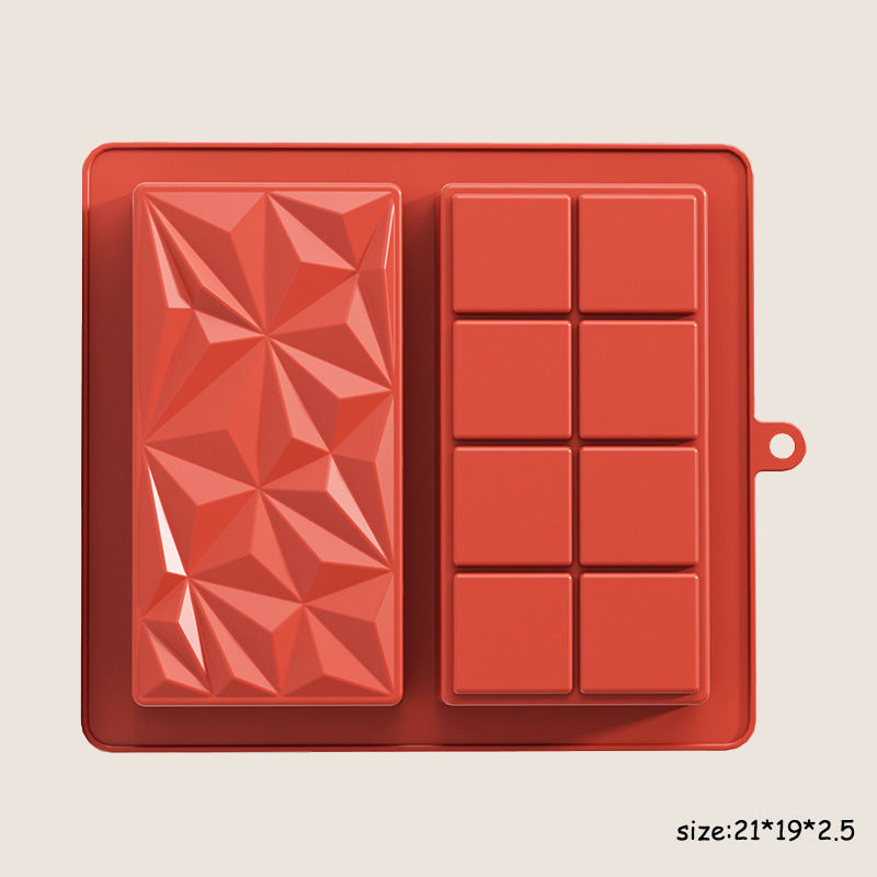 Geométrico bicolor - bermellón