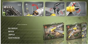 Chasseur <span class=keywords><strong>militaire</strong></span> BF-109 avion de chasse US <span class=keywords><strong>Jeep</strong></span> Warplane Blackbird Air Force bloc de construction ensemble construction <span class=keywords><strong>militaire</strong></span> jouets cadeaux - Product Image 4