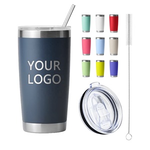 Biểu Tượng Tùy Chỉnh 20Oz Thép Không Gỉ Chân Không Cách Điện Cốc Đa Màu Sắc Nóng/Lạnh Uống/Cà Phê/Bia Cốc Số Lượng Lớn Cắm Trại Du Lịch Cốc - Product Image 1