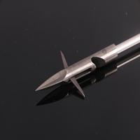 Pêche et chasse 420 acier inoxydable 154mm 21.7g ensemble d'arc et de flèches à trois volets en haute mer