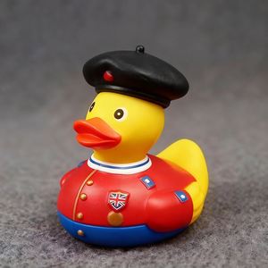 Juguete Promocional Personalizado, Patito de Goma de PVC Impreso en Lote, Estilo Europeo Británico, Juguetes de Baño con Diseños Estampados - Product Image 4