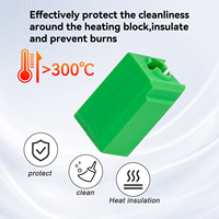 Chaussette en silicone pour Hotend Bambu Lab P1 X1, kit de chaussettes pour bloc chauffant, chaussettes de protection pour buse d'imprimante 3D