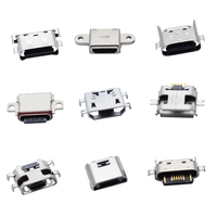 Connecteur USB Micro à 5 Broches DIP, Connecteur USB Femelle Type B Miniature pour Recharge de Téléphone Portable