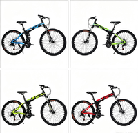 Vélo de montagne pour adultes et enfants, vélo tout-terrain à double amortissement et freins à disque, vélo de cyclisme pour jeunes