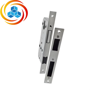 Cerradura Magnética de Acero Inoxidable Doorplus de 168 mm, Cuerpo de Cerradura Euro con Llave, Antirrobo, para Puerta de Madera, Manija de Tracción, Cerradura Corredera - Product Image 5