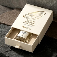 Boîte à parfum rigide blanche sur mesure de qualité supérieure, boîte fermée, présentation pour emballage de parfum personnalisé