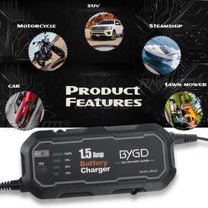 Cargador de Batería de Coche 12V 1.2A con Pantalla Táctil y Reparación por Pulsos para Carga Rápida de Baterías de Plomo-Ácido Húmedas y Secas de Auto y Moto - Product Image 2