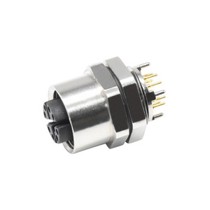 Connecteur de famille industriel M12 IP67 étanche X code 8pin à montage sur panneau - Product Image 2