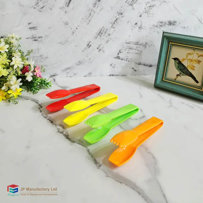 Ensemble de pinces multicolores pour Buffet d'hôtel, pinces de service en plastique utilisées pour salade, pain, légumes