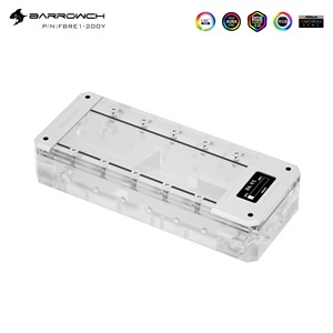 Barrowch Boxfish Series Serbatoio d'Acqua Quadrato in Acrilico con Display Digitale Intelligente e Controllo App per Raffreddamento a Liquido FBRE1-150Y - Product Image 6