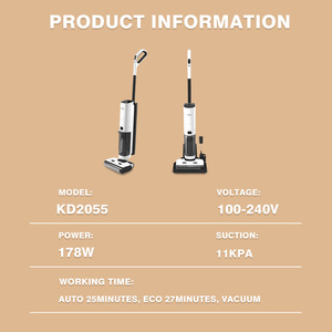 Aspirateur eau et poussière DSP KD2055 1200W, réservoir 860ML, machine de nettoyage de sols à batterie - Product Image 4