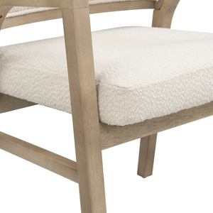 <span class=keywords><strong>Chaise</strong></span> de salle à manger à structure en bois avec dossier rembourré, couleur frêne clair, lot de 2 - Product Image 5