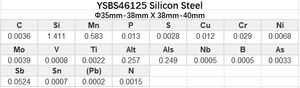 วัสดุอ้างอิงที่ได้รับการรับรอง (CRM) YSBS46125-2021เหล็กซิลิคอนต่ำพิเศษ1.411% Si 16องค์ประกอบสามารถปรับแต่งได้ตามต้องการ - Product Image 2
