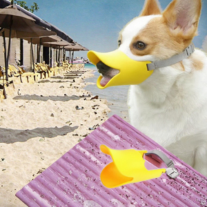 Museruola per Cani Ecologica a Becco d'Anatra in Silicone, Anti-Morso, Comoda, Traspirante, con Corda Regolabile Anti-Fuga, Direttamente dalla Fabbrica - Product Image 2