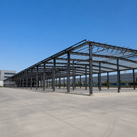 Entrepôt préfabriqué en structure métallique, bâtiment de stockage métallique durable, atelier industriel robuste en acier galvanisé à chaud