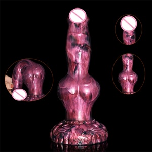 NNSX Strong Sucker Thick <b>Dildo</b> Large Knot Prostate Massager Penis Silicone Butt Plug Animal Dog <b>Dildos</b> Sex Toys for Women 18+ - Product Image 2