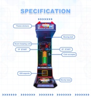 Zormen Máquina de Boxeo Arcade de Última Generación con Marco Brillante Futurista, Novedad que Atrae la Atención, para Centros Comerciales, Bares, Alquiler, Operada con Monedas