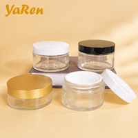 Nouveau pot en verre pour crème de 200 ml, grande capacité, flacon cosmétique vide, pots à crème de 100 g, 120 g, 150 g, 200 g