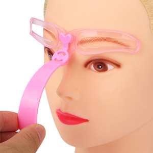 Handheld Eyebrow Stencil Plastic Reusable <b>Makeup</b> <b>Tool</b> For Eyebrow Shaping 12 Inches Modern Style - Product Image 1