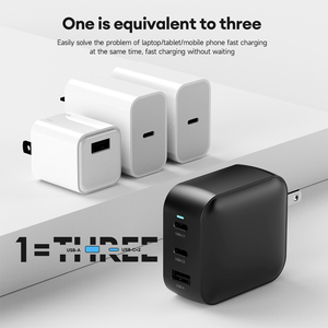 <span class=keywords><strong>Chargeur</strong></span> rapide GAN Type-C haute vitesse 100W pour <span class=keywords><strong>iPhone</strong></span> <span class=keywords><strong>Pro</strong></span> <span class=keywords><strong>Max</strong></span>, multi-ports avec prises EU et US - Product Image 4