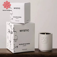 Boîte cadeau professionnelle personnalisée Baoren pour rouge à lèvres, crème pour le visage, crème pour les yeux, soins de la peau, parfum, en carton pliable avec estampage à chaud sur un côté