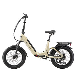 Vélo électrique pliable TTGO, pneus larges de 20 pouces, moteur arrière de 250 W, batterie au lithium 48 V 15 Ah, 7 vitesses, vélo électrique à cadre basse - Product Image 1