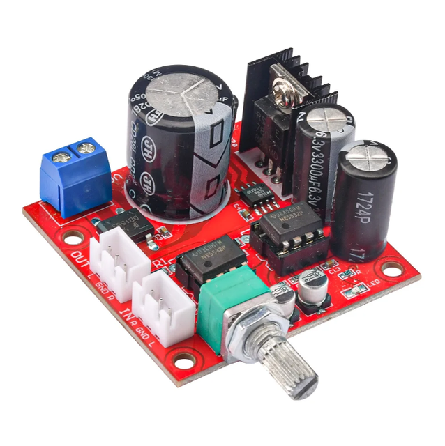 Dual NE5532 Preamplifier Board AC5-16V DC6-24V Single Power Amplifier Module Microphone Preamplifier Module Audio Op Amp Board