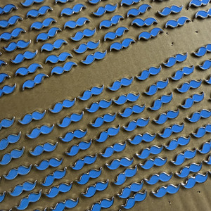 Tùy chỉnh giá rẻ miễn phí khuôn Đen Mr. <span class=keywords><strong>moustache</strong></span> ve áo pins cho Nirvana Funs Mens mát mũ và màu xanh ria mép râu mềm men Pin - Product Image 4