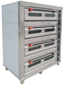 Horno de Gas para Hornear de 4 Niveles y 16 Bandejas Equipo de Cocina Comercial de Acero Inoxidable de Gran Capacidad - Product Image 5