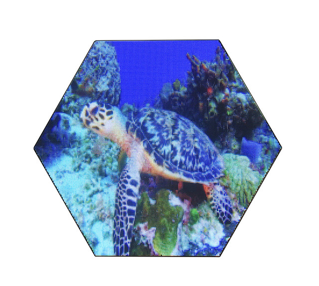 Factory Direct Full Scale Round Hexagonal Triangle LED Screen Indoor Outdoor LED Digital Signage and Displays Logovision Signs