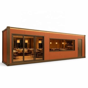 Restaurante de Contenedores de Lujo de 40 pies, Cocina Prefabricada Modular, Cafetería de Contenedores de Alta Gama para Distritos Comerciales Urbanos con Baño - Product Image 4