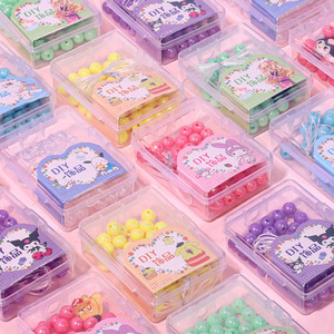 Kit de bracelets perlés pour filles, jouet coloré en plastique pour la fabrication de bijoux, taille unique, pour enfants de 4 à 6 ans - Product Image 3