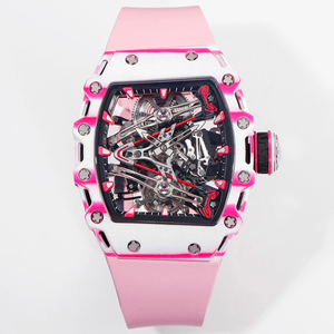 Montres-bracelets de luxe pour femmes, mouvement à <span class=keywords><strong>remontage</strong></span> <span class=keywords><strong>manuel</strong></span>, <span class=keywords><strong>montre</strong></span> tourbillon <span class=keywords><strong>mécanique</strong></span> 2026, cadran squelette tonneau, montres de sport - Product Image 2