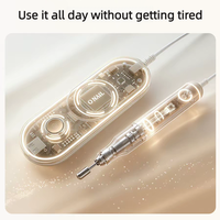 Perceuse à ongles électrique portable professionnelle 40000 tr/min avec contrôle de vitesse intelligent IA, moteur sans balais, rechargeable, pour salon de manucure