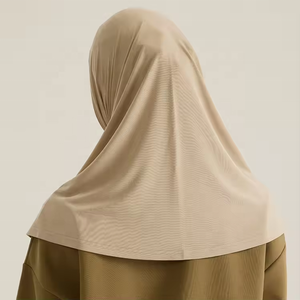 FRCインスタントアミラキャップコットンジャージーヒジャーブヘッドスカーフイスラム教徒ストレッチヒジャーブ女性イスラム教徒の女の子<span class=keywords><strong>2</strong></span>ピースヒジャーブ - Product Image 5