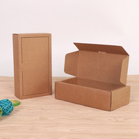 Thé chocolat sous-vêtements cosmétiques t-shirt papier carton pliable Kraft mail Express boîte d'emballage