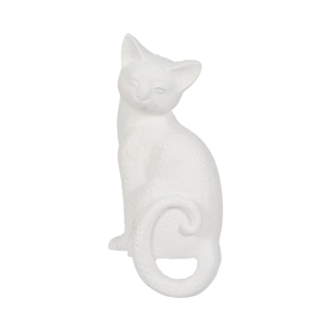 Statuetta di gattino in resina con coda appesa, ornamento fantasioso per la decorazione della casa, del bagno, dell'ufficio, del soggiorno - Product Image 1