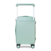 Valise rigide en PC pur à poignée coulissante large, 20, 24, 28 pouces, anti-rayures, vente chaude, directement de l'usine pour les distributeurs