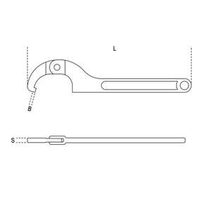 BETA - 000990235 Clés à crochet avec nez carrés pour écrous annulaires (multi-pack) - EAN 8014230084398 WRENCHES - Product Image 2