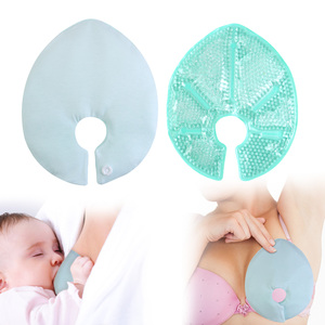 OEM Boost Milk Let-Down Packs <span class=keywords><strong>de</strong></span> perles <span class=keywords><strong>de</strong></span> gel en peluche chaud/froid pour les seins, pour le soulagement des gonflements 17.5x17.5cm - Product Image 1
