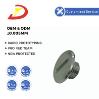 Vis à tête plate fendue en aluminium AL6061 non standard, oxydée, avec bouchon de scellement, vis à tête plate fendue, trou circulaire, bouchon