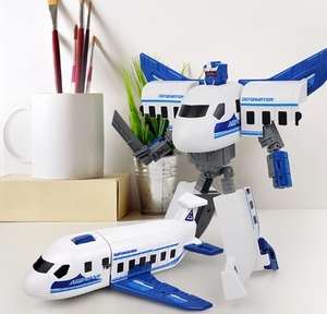 DIY <span class=keywords><strong>Robot</strong></span> Asamblea Transformación Die-Cast Modelo de avión Deformación <span class=keywords><strong>Robot</strong></span> Figuras DE ACCIÓN Juguetes para niños - Product Image 2