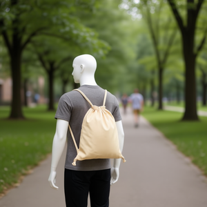 Sac à dos à cordon Ilan 40x30 cm couleur naturelle usage polyvalent - Product Image 3