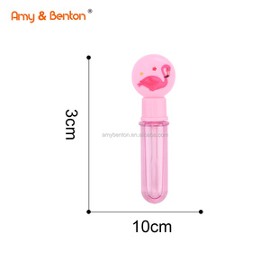 6pcs tangible capturable burbujas juguetes Mini Flamingo burbuja varitas burbuja para la fiesta de cumpleaños de bolsas - Product Image 4