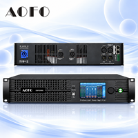 AOFO DSP20000 DSP Power Amplifier, 2CH 4000W Digital Audio Amp Input XLR 90-265V untuk Panggung Konser & Speaker Line Array