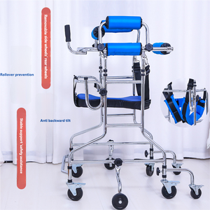 Ausilio per la deambulazione multifunzionale a otto ruote <span class=keywords><strong>con</strong></span> sedile regolabile per la formazione riabilitativa degli anziani - Product Image 4