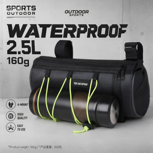 <span class=keywords><strong>Bolsa</strong></span> cilíndrica para cuadro de <span class=keywords><strong>bicicleta</strong></span> 900D resistente al agua, <span class=keywords><strong>bolsa</strong></span> para <span class=keywords><strong>manillar</strong></span> de instalación rápida, <span class=keywords><strong>bolsa</strong></span> frontal para <span class=keywords><strong>bicicleta</strong></span> de montaña, carretera y plegable, OEM - Product Image 1